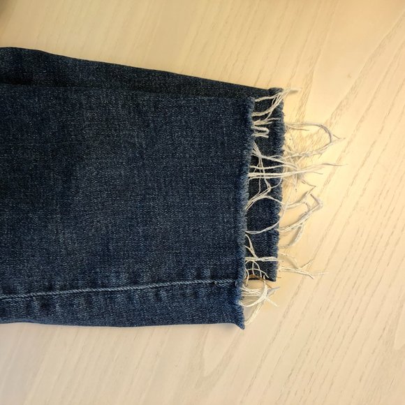 J. Crew Factory 10" High Rise Skinny Jean in Stretch with Raw Hem - Picture 6 of 7